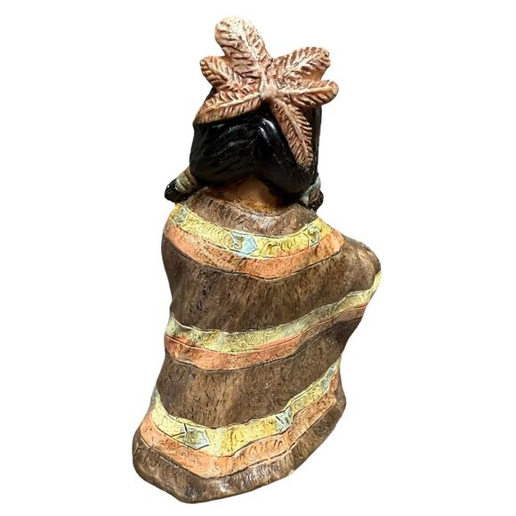 Christmas Nativity Set Native American Scene Resin Vintage Southwestern Folk Art - Picture 10 of 16